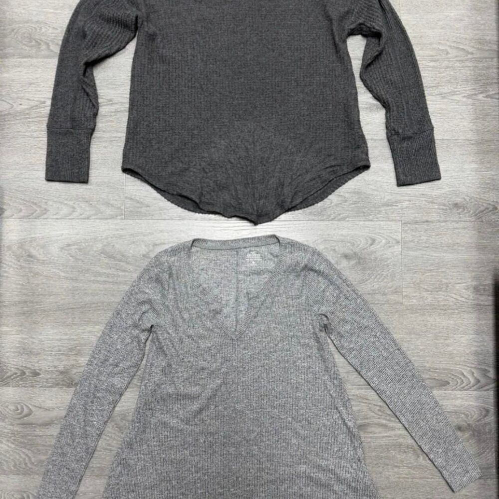 Mudd-clothing Women's Grey and Black Sweatshirt Lot of 2 Size M
